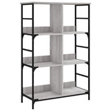 Bookshelf Grey Sonoma 78.5x33x117.5 cm Engineered Wood 835252