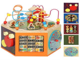 8 in 1 Wooden Activity Cube with Bead Maze, Shape Sorter, for Kids Boys Girls 18 Months T3398P422181