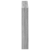 Headboard Cabinet with LED Grey Sonoma 100x17x102 cm 839187