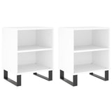 Bedside Cabinets 2 pcs White 40x30x50 cm Engineered Wood 826797