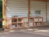 Outdoor Kitchen Cabinet MEPPEL 3 pcs Natural Douglas 3443811