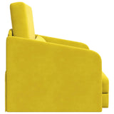 Sofa Bed Yellow 65 x 80 x 83 cm Velvet 4106653