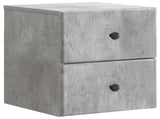 Wall-Mounted Bedside Cabinet Concrete Grey 34.5 x 33 x 40 cm 899151