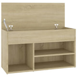 Shoe Bench Sonoma Oak 80x30x45 cm Engineered Wood 808750