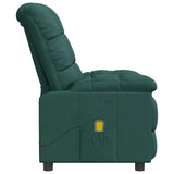 Massage Chair Dark Green Fabric 289812