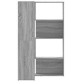Corner Bookcase 4-Tier Grey Sonoma 85x85x140 cm Engineered Wood 3307815