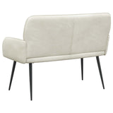 2 Seater Sofa with Metal Legs 2-Seater Cream Velvet 42051025
