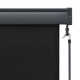 Roller Blind Anthracite 180 x 250 cm Fabric and Aluminum 362084
