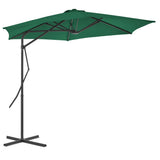Garden Parasol with Steel Pole 300 cm Green 44885