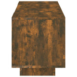 TV Cabinet with LED Lights Smoked Oak 160x35x40 cm 815726