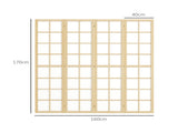 4 Panel Folding Room Divider, Freestanding Room Separator, Indoor Privacy Screen for Living Room, T3398P344231