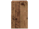 Bedside Table with Drawer 2 pcs Old Wood 30.5 x 27 x 59.5 cm 8000625
