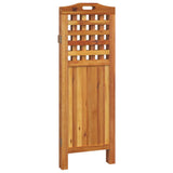 3-Panel Room Divider 121.5x2x115 cm Solid Wood Acacia 318546