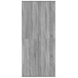 Highboard Grey Sonoma 80x35x180 cm Engineered Wood 3276656