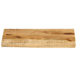 Table Top 60x40x3.8 cm Live Edge Solid Wood Rough Mango 370392
