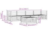 Sofa Sets 5 pcs Natural Solid Acacia Wood 3374309