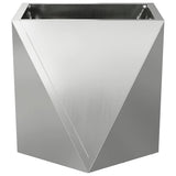 Planter 2 pcs Silver 30 x 30 x 30 cm Galvanised Steel 883819