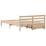 Bed Frame without Mattress 160x200 cm Solid Wood Pine 3301544