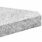 5 Piece Garden Parasol Base Set Granite and Steel 3318586