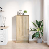 Cabinet with Drawer Sonoma Oak 55.5x34x119.5 cm Engineered Wood 861645