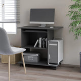 Computer Desk Grey 80x50x75 cm Engineered Wood 802896