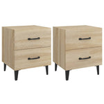 Bedside Cabinets 2 pcs Sonoma Oak 40x35x47.5 cm 811995