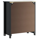 Bathroom Cabinet BERG Black 69.5x34x80 cm Solid Wood Pine 358543