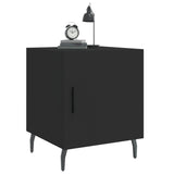 Bedside Cabinets 2 pcs Black 40x40x50 cm Engineered Wood 827599