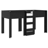 Bunk Bed for Kids Black Oak 90 x 190 cm Engineered wood 3410476