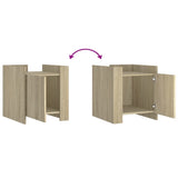 Bedside Cabinet Sonoma Oak 45x50x50 cm Engineered Wood 848299