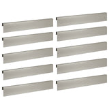 Garden Cover Profile 10 pcs 100 x 5 x 15 cm Stainless Steel 8012943