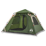 ZNTS Camping Tent Dome 4-Person Green Quick Release 4004143