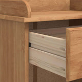 Wine Cabinet ASKIM Brown 57 x 37 x 114 cm Solid pine wood 4105442