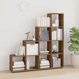 Staircase Bookcase Brown Oak 142 cm Engineered Wood 342602
