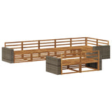 Outdoor Sofa Set 8 pcs Natural 3383517