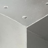 Post Connectors 4 pcs X Shape Galvanised Metal 81x81 mm 145468