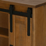 Hanging Cabinet HALDEN with Sliding Door 49x22.5x70 cm Pine 4018437