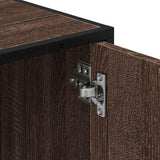 Bathroom Sink Cabinet Brown Oak 65x33x60 cm Engineered Wood 849278