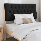 Upholstered Headboard Black 100 cm Solid Pine Wood 879356