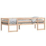 ZNTS Kids' Bed Frame without Mattress 75x190 cm Small Single Solid Wood Pine 846870