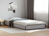 Bed Frame Grey Sonoma 80 x 200 cm Engineered Wood 8009140