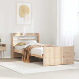 Bed Frame with Headboard without Mattress 75x190 cm Small Single 3306746