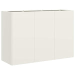 ZNTS Planter White 120x40x80 cm Cold-rolled Steel 860718