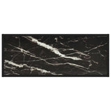 TV Cabinet Black with Black Marble Glass 100x40x40 cm 322858