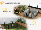 Steel Dog Whelping Box with Washable Whelping Pad, Wind-Resistant Cloth, for Small, Medium Dogs, 102 T3398P555180