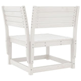 5 Piece Garden Sofa Set White Solid Wood Pine 3216971