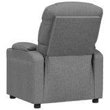 Recliner Chair Light Grey Fabric 348070