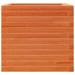 ZNTS Garden Planter Wax Brown 50x50x45.5 cm Solid Wood Pine 847245