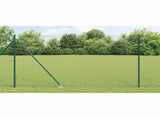 Ground Spike Fence Post 26 pcs Green Powder-Coated Steel 3350177