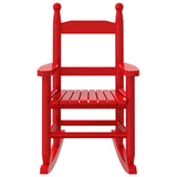 Rocking Chairs for Children 2 pcs Red Solid Wood Poplar 3281601